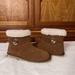 Michael Kors Shoes | Nwob Michael Kors Brown Boots Size 7 M Signature Mk Logo Leather Winter Fur Boot | Color: Brown/Cream | Size: 7