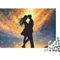 Romance Shaped Premium Wooden Puzzle Love Theme Birthday Present,Gifts for Women,Wall Art for Adults Difficult And Challenge Gifts 1000pcs (75x50cm)