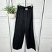 Anthropologie Pants & Jumpsuits | New Anthropologie Elevenses Black Satin Wide Leg Pants 8 Tie Belt Palazzo Dress | Color: Black | Size: 8