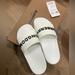 Burberry Shoes | Authentic Burberry Furley Slippers | Color: White | Size: 6