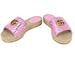 Gucci Shoes | Gucci Authentic Pink Gg Pilar Espadrille Slide Sandals Womens 36.5 Nib | Color: Pink/Tan | Size: 36.5eu