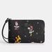 Coach Bags | Nwt Disney X Coach Corner Zip Wristlet Wallet Clutch With Holiday Print | Color: Black | Size: Os