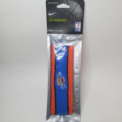 Nike Accessories | New Nike Okc Thunder Headband | Color: Blue/Orange | Size: Os