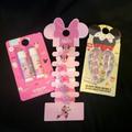 Disney Accessories | Disney Minnie & Mickey Mouse Girls Bundle Hair Nails Lip Balm | Color: Pink | Size: Osg
