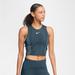 Nike Tops | Nike || Woman’s Runway Crop Top - Ash Green/Reflective Silver | Color: Green | Size: M