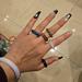 Urban Outfitters Jewelry | 5 Various Stone Earthy Elements Size 7/8 Rings | Color: Black/Blue | Size: Os