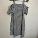 Nine West Dresses | Nine West Blue & White Striped Off The Shoulder Dress Size 4 | Color: Blue/White | Size: 4