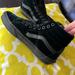 Vans Shoes | Nwot Vans Hi Velvet Green Black Unisex Sneakers | Color: Black/Green | Size: 6.5