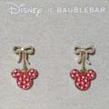 Disney Jewelry | Disney X Baublebar Nib Red Mickey Mouse Bow Earrings | Color: Gold/Red | Size: Os