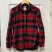 American Eagle Outfitters Tops | American Eagle Long Sleeve Flannel Red & Green Plaid, Super Soft | Color: Green/Red | Size: S