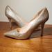 Nine West Shoes | Nwot Nine West Heels | Color: Cream/Gold | Size: 9.5