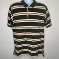 Polo By Ralph Lauren Shirts | Polo By Ralph Lauren Golf Shirt Mens Size Xl - Green White And Red Striped Polo | Color: Cream/Green | Size: Xl