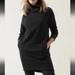 Athleta Dresses | Nwt Athleta Cozy Karma Sweatshirt Mock Neck Dress Size Large | Color: Black | Size: L