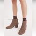 Madewell Shoes | Madewell Pauline Women’s Zipper Suede Leather Taupe Ankle Boot Bootie Size 7 | Color: Brown/Tan | Size: 7