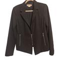 Michael Kors Jackets & Coats | Nwot Michael Kors Black Zipper Jacket Size 6 | Color: Black | Size: 6