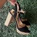 Jessica Simpson Shoes | Nwt Jessica Simpson Black Platform Sandals | Color: Black | Size: 9.5
