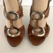 Michael Kors Shoes | Michael Kors Bella Du Mod Leather Sandals Sz 7 | Color: Brown | Size: 7