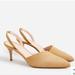 J. Crew Shoes | Nwt J Crew Asymmetrical Hair Calf Skinny Slingback Colette Pump - 8.5 New In Box | Color: Tan | Size: 8.5