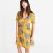 Madewell Dresses | Madewell Sweetgrass Ruffle-Sleeve Dress In Painted Blooms | Color: Green/Yellow | Size: 14