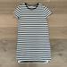 Madewell Dresses | Madewell Black And White Striped T-Shirt Dress | Color: Black/White | Size: S