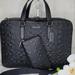 Coach Bags | Nwt Coach 2 Set Laptop Bag Briefcase Wallet Designer Signature Embossed | Color: Black/Silver | Size: Os