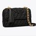 Tory Burch Bags | Nwt Tory Burch Fleming Raffia Small Convertible Shoulder Bag | Color: Black/Gold | Size: Os