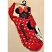 Disney Accessories | No Show Socks - Size 4 To 10 - Disney - Minnie Mouse - S084 | Color: Red | Size: Os