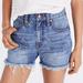 Madewell Shorts | Madewell The Perfect Jean Short Daisy Floral Embroidered Cutoff Shorts | Color: Blue/White | Size: 28