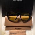 Burberry Other | Nwt Burberry Knight Sun Glasses.Burberry Sunglasses Case & Wipe Cloth Included | Color: Black/Gold | Size: Os