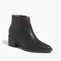 Madewell Shoes | Madewell Leather Joni Boot In True Black Size 8 | Color: Black | Size: 8