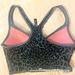 Pink Victoria's Secret Tops | Pink Active Sports Top. Black And Grey Leopard Print. Small. | Color: Black/Gray | Size: S