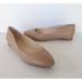 Nine West Shoes | Nine West Women's Corrine Slip On Leather Ballet Flats Natural Beige Size 8.5 M | Color: Gold | Size: 8.5