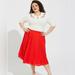 Torrid Skirts | Nwt Torrid Retro Chic Midi Eyelet Aline Skirt 1x | Color: Red | Size: 1x