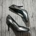 Jessica Simpson Shoes | Nwot Jessica Simpson Metallic Snake Pattern Heels | Color: Silver | Size: 9.5