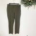 Nine West Pants & Jumpsuits | Nine West Pants Womens 12 Dark Green Skinny Ankle High Waist Side Zip | Color: Green | Size: 12