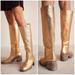 Free People Shoes | Nwob Free People Metallic Gold Essential Tall Slouch Boots | Color: Gold | Size: 6.5
