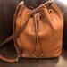 Burberry Bags | Burberrys Large Brown Leather Bucket Drawstring Bag Nova Check Lining Authentic | Color: Brown/Cream | Size: Os