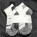 Nike Accessories | Black, Gray, And White Nike Logo Cushioned Ankle Socks 6 Pack. | Color: Gray/White | Size: Boys-Xs.