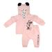 Disney Matching Sets | Disney Baby Minnie Mouse Pink Hooded Sweatshirt & Kangaroo Pocket Joggers Set | Color: Pink | Size: 18mb