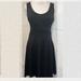 Nine West Dresses | Nine West Black Sleeveless Scoop-Neck A-Line Tank Dress (Size 4) | Color: Black | Size: 4