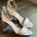 Nine West Shoes | Nine West Snake Skin Heels | Color: Cream | Size: 9