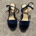 Nine West Shoes | Nine West Blue Suede Platform Heels | Color: Blue | Size: 6