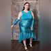 Torrid Dresses | Nwt-Torrid Hi-Low Mermaid Halloween/Cosplay Dress With Matching Gloves Size 3x | Color: Black/Blue | Size: 3x