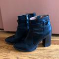 Madewell Shoes | Madewell Ankle Boots | Color: Black/Silver | Size: 9.5