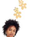 Madewell Jewelry | Madewell “Daisy Statement Earrings” New Drop | Color: Gold | Size: 1 3/4”