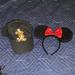 Disney Accessories | Mickey And Minnie Hair Accessories His And Hers Or His And His Or Hers And Hers | Color: Black/Gold | Size: Os