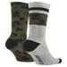 Converse Underwear & Socks | Converse Men's Socks Half Cushion Crew 2 Pairs Size 8-12 Nwt | Color: Gray/Green | Size: Size 8 - 12