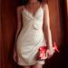 Zara Dresses | Nwt Zara Dress. Beaded Strappy Mini Dress. Light Beige | Color: Cream/Tan | Size: S