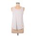 Nike Active Tank Top: White Solid Activewear - Women's Size Medium