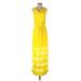 CATHERINE Catherine Malandrino Cocktail Dress - Maxi: Yellow Dresses - Women's Size 4